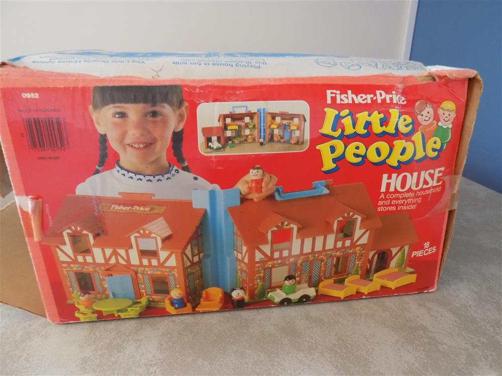 Fisher Price Little People Brown Tudor House #952 Excellent picture 23607